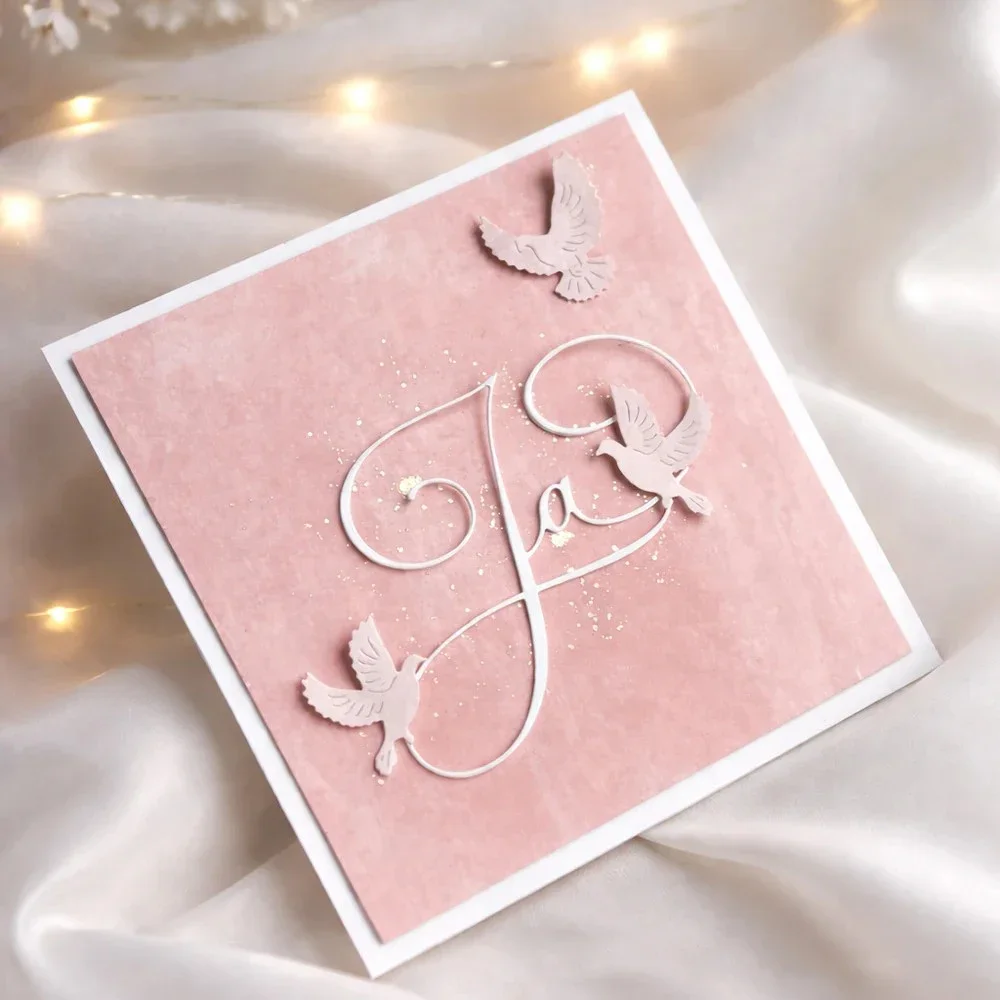 Mmao Craft Metall-Stanzformen, Schneidformen, Schablonen für Schleifen, Buchstaben, Feiertage, Partys, Scrapbooking, Papierbasteleien, Messerformen, Stanzklingen, Schablonen – Detail 11