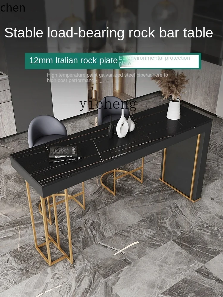 YFY Home Partition Wall Long Table Moderne minimalistische Stehtisch- und Stuhlkombination