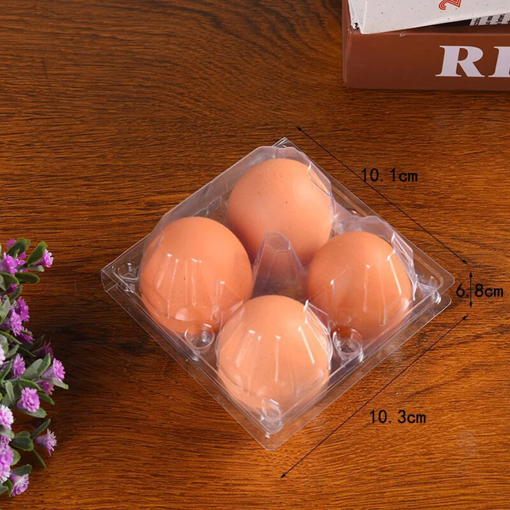 50 Pcs Camping Egg Holder Coolant for Car Storage Container Box Transparent Tray