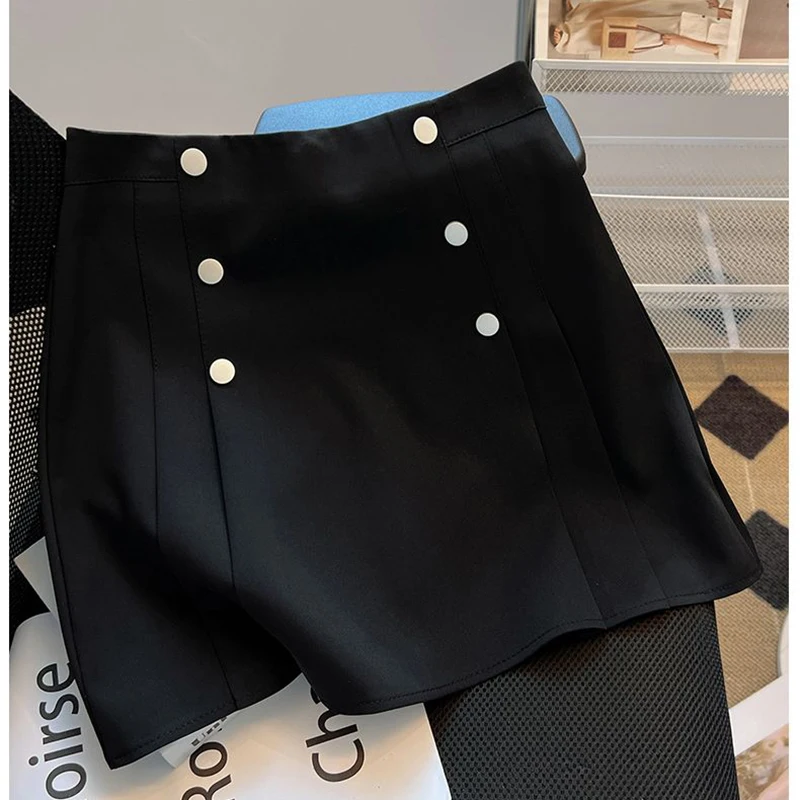 Women Summer Simplicity Office Lady Solid Color Appear Thin Suit Skirt Ladies Fashion Temperament All-match Trend A-line Skirt
