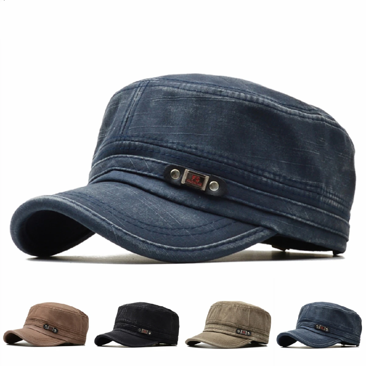 Flat Top Caps for Men Women Sun Dad Hats Summer Outdoor Baseball Cap