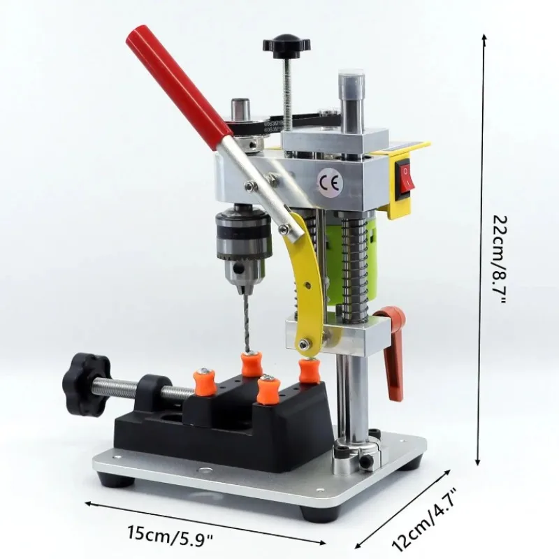Mini Benchtop Drill Press 0.5mm-13mm Variable Speed For Precision DIY Phone Watch Repair Jewelry PCB Wood