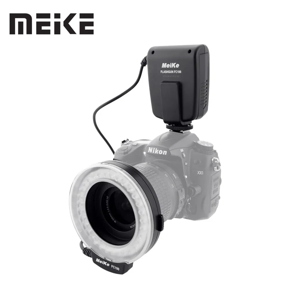 Meike FC100 Macro Ring Flash/Light for Canon EOS 600D 50D 60D 650D 700D 70D 6D 450D 7D 550D 5D Mark II III 1100D T5i T4i T3i T3
