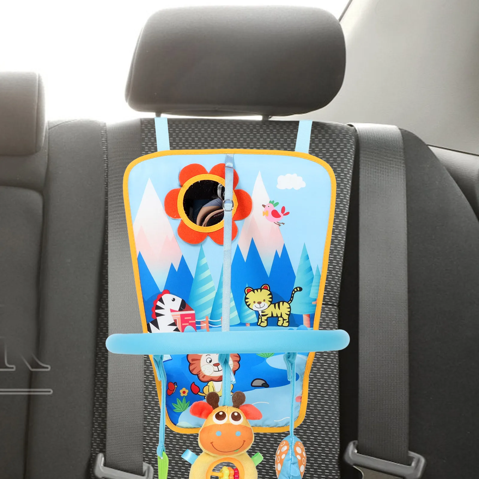 Centro attività per auto per neonati con telaio da gioco per bambini montato sul pedana per lo sviluppo del fitness delle gambe del bambino di viaggio di intrattenimento