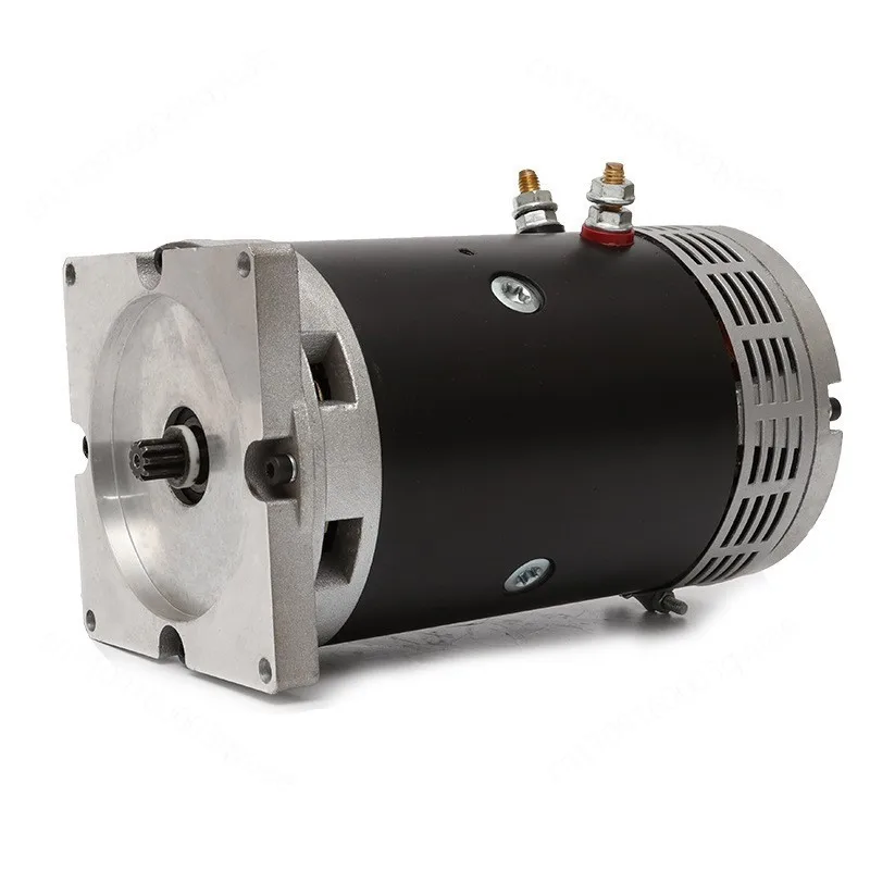 24V 3KW Brushed DC Motor 9 Spline Shaft Cylindrical Hydraulic Oil Pump Drive Motor ZD2532C