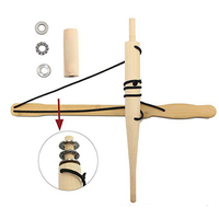 Bow Drill Fire Starter Kit Outdoor Survival Practice Tool Camping Lighter Fire Starter for Survival Training Teaching