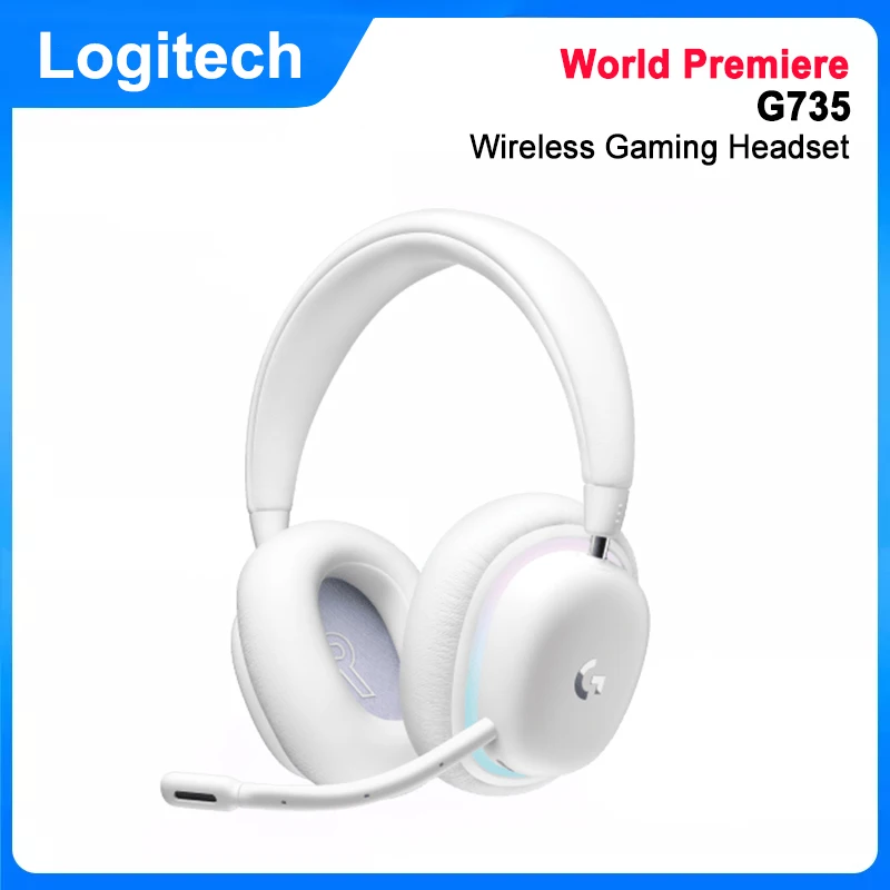 

World Premiere Logitech G735 Wireless Gaming Headset Aurora Lightspeed USB Bluetooth Microphone Earphone for PC Mac