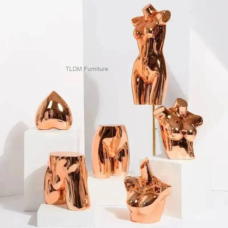 Stand Display Electroplated Shop Nordic Display Creative Lingerie Lingerie Mannequin Underwear Window Chest Men's Prop FYMQ