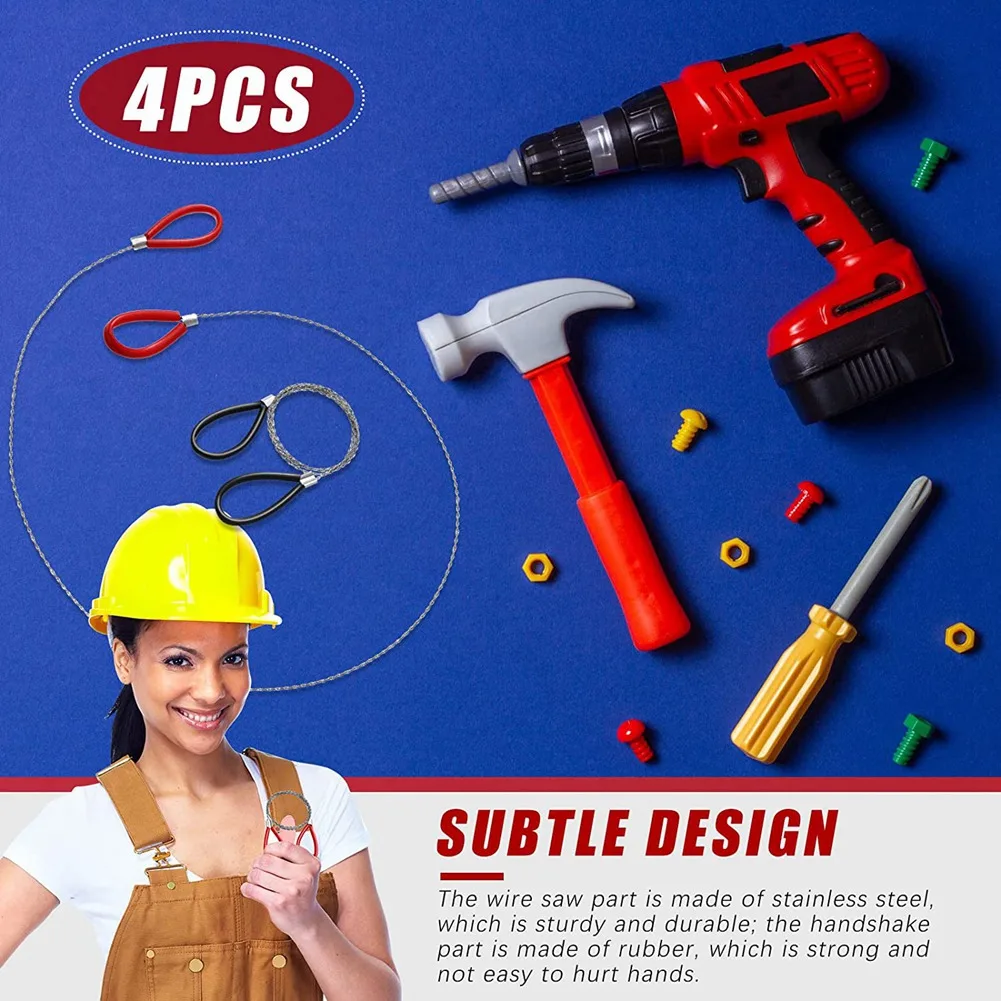 Pipe Cutters 12 Pcs Stainless Steel Cable Saw, Metal Wire Saw Hand Pocket String Rope Saw PVC Pipe Cutting Tool For Wood-A68E