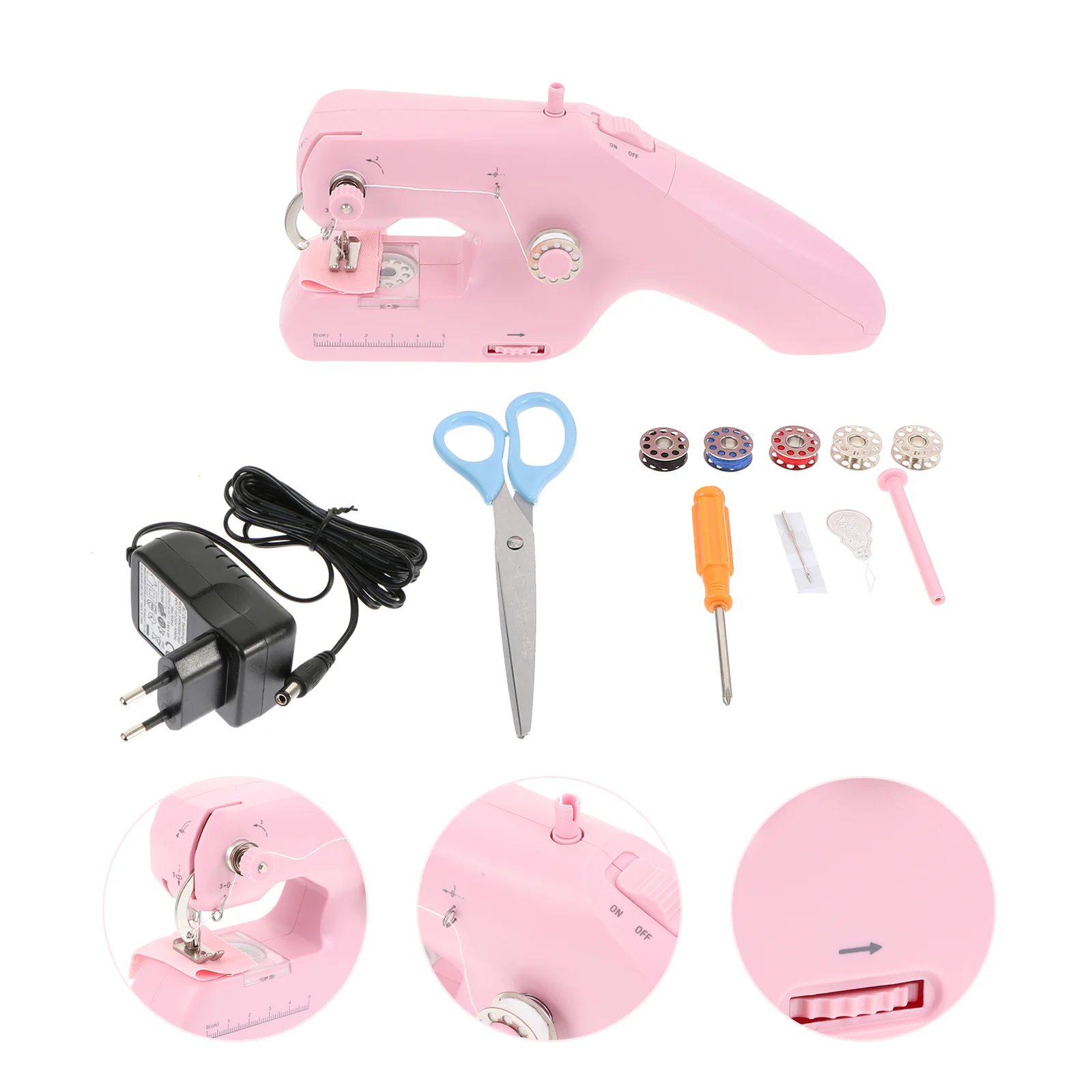 

Handheld Sewing Machine Tool Small Durable for Home Needles Portable Mini Abs Stitching Device