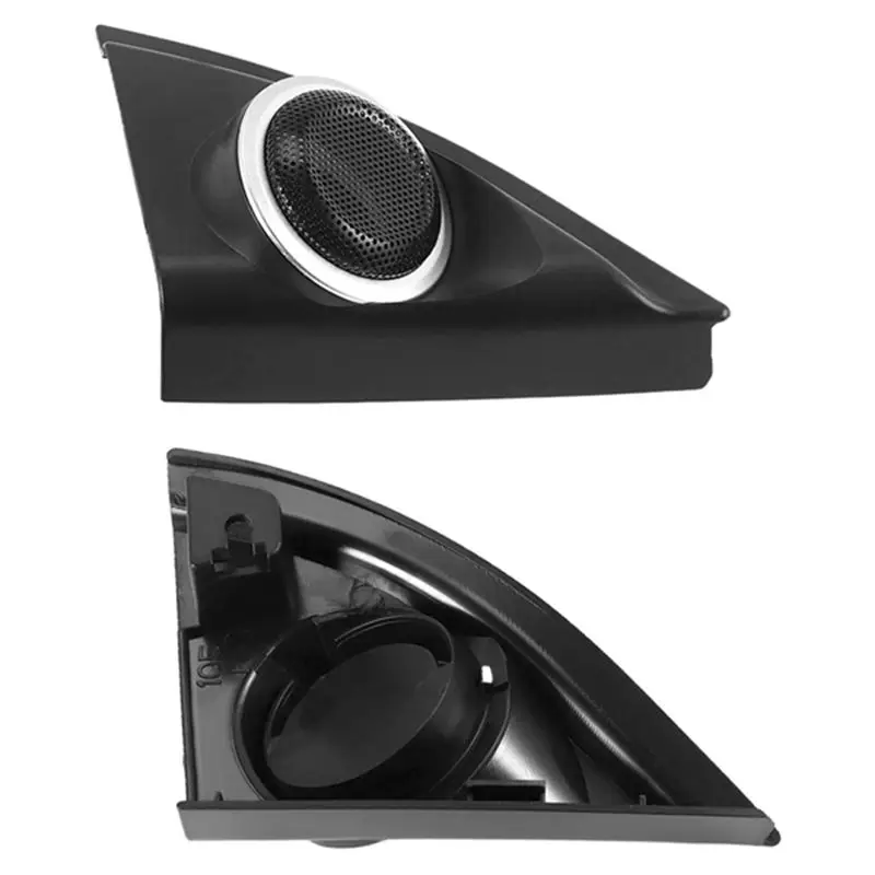 Easy To Use Car Door Panel Audio Horn Cover Tweeter Triple-Cornered Speaker Loudspeaker Cover Trim For Toyota Vios Yaris 2013-20
