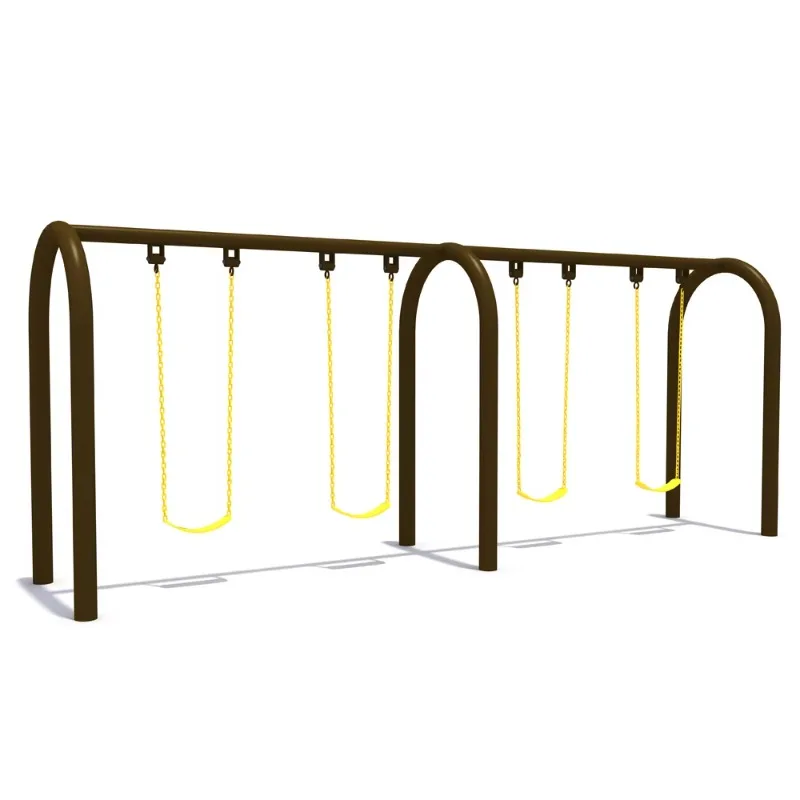 Children's Metal Swing Schools Outdoor Playground and Parks Patio Four People Swing