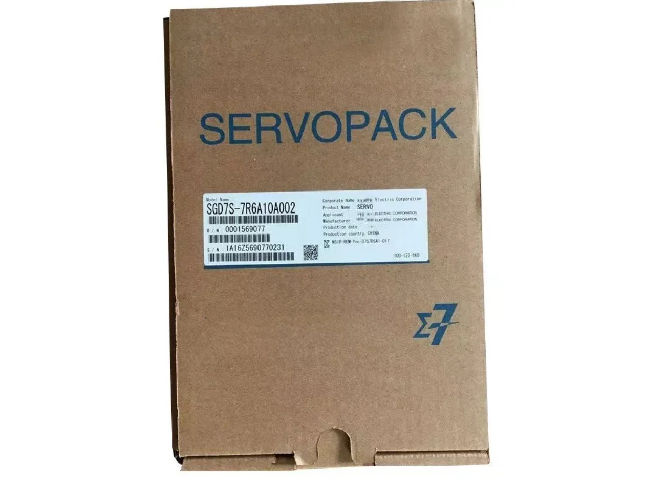 New SGD7S-7R6A10A002 Servopack Servo Driver SGD7S7R6A10A002