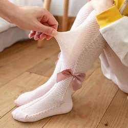 0-4 Years Pantyhose For Infants Newborns Toddlers Cotton Tight For Kid Spring Autumn Baby Girls Tights Beautiful Bowknot Mesh