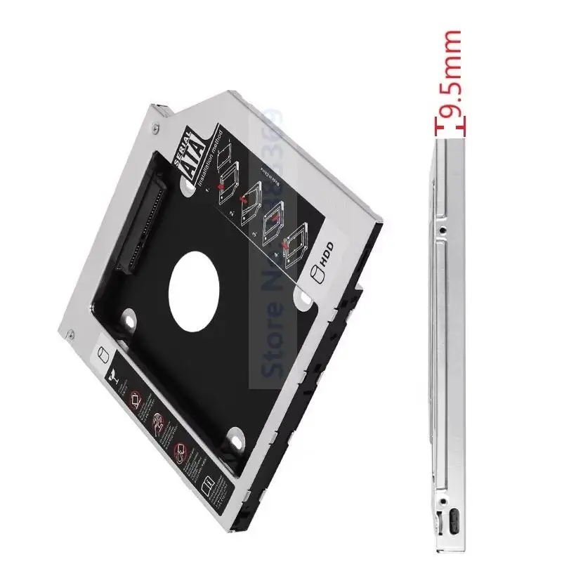 Universal 2nd 2.5 SATA Hard Drive HDD Optical bay Caddy Bracket for Lenovo ThinkPad P70 P71 L340 L440 L540 E440 E540 E560 E570