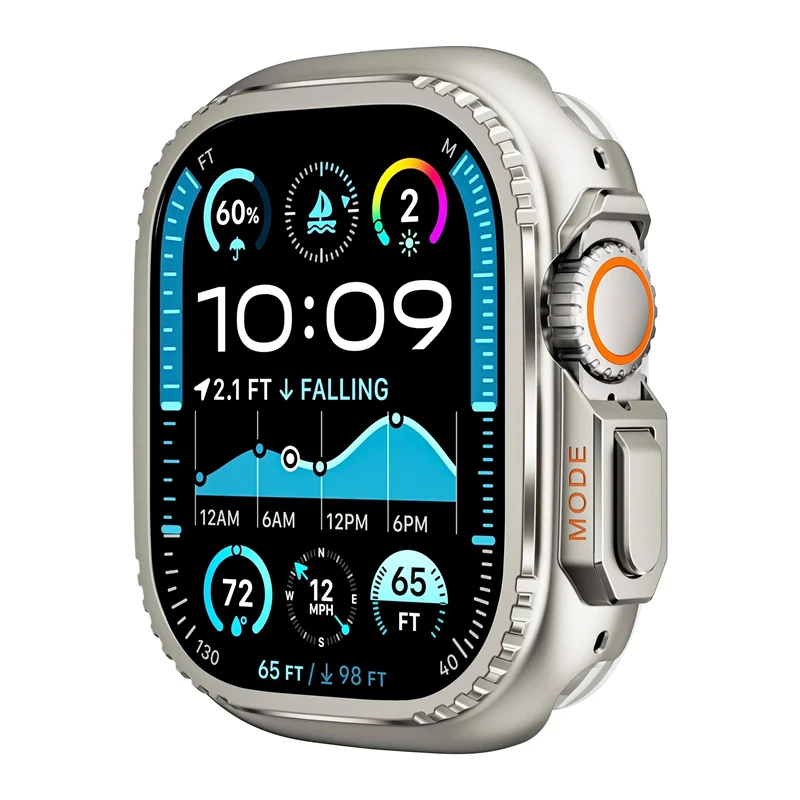 

Metal Bumper Case For Apple Watch 46MM 45mm 44mm Protector Frame Cover For iWatch Series 10 9 8 7 6 5 SE Change To Ultra 2 49mm