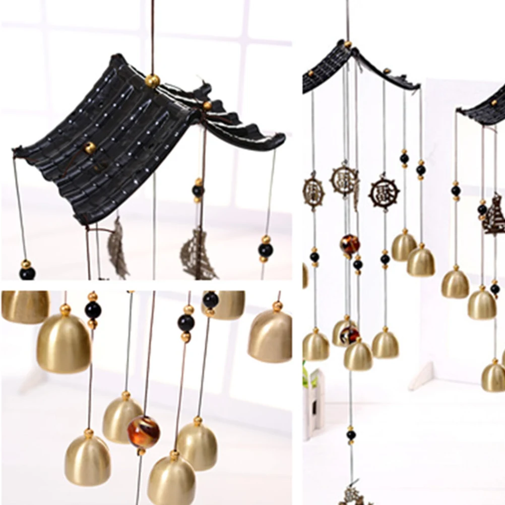 

Premium Metal Wind Chime Beautiful Sounds Hanging Decor for Door Room Car Garden Creative Copper Pendant Sailboat