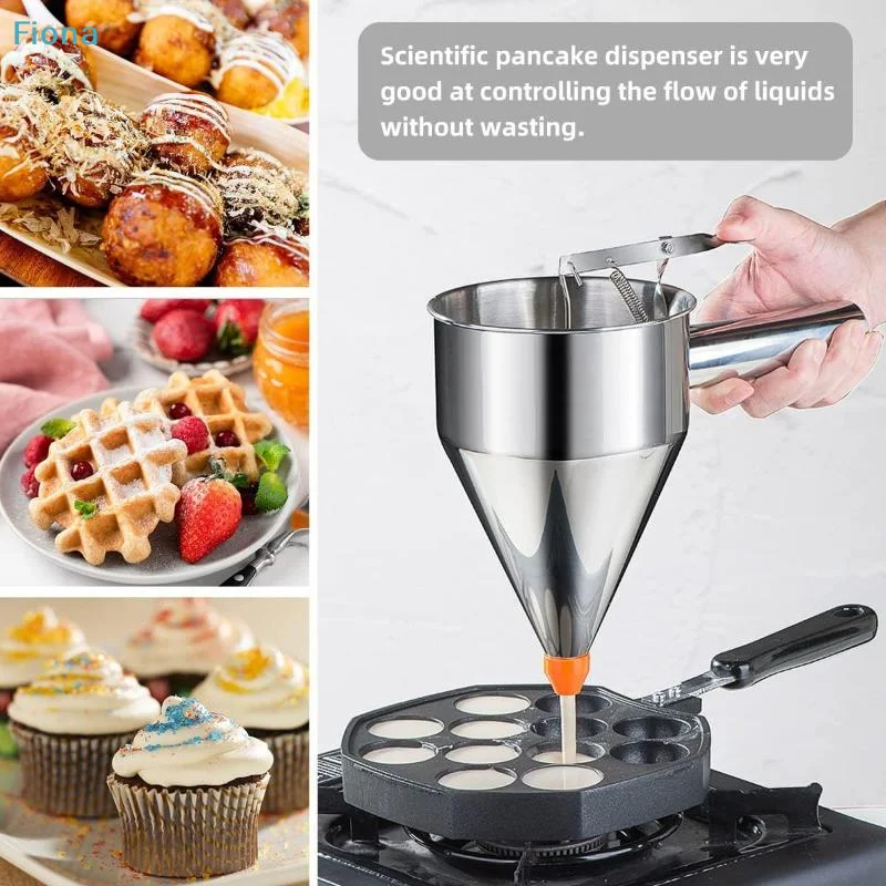 ✔ Funil Dispensador de Aço Ino - Kitchen Baking Blender avaliação e preço