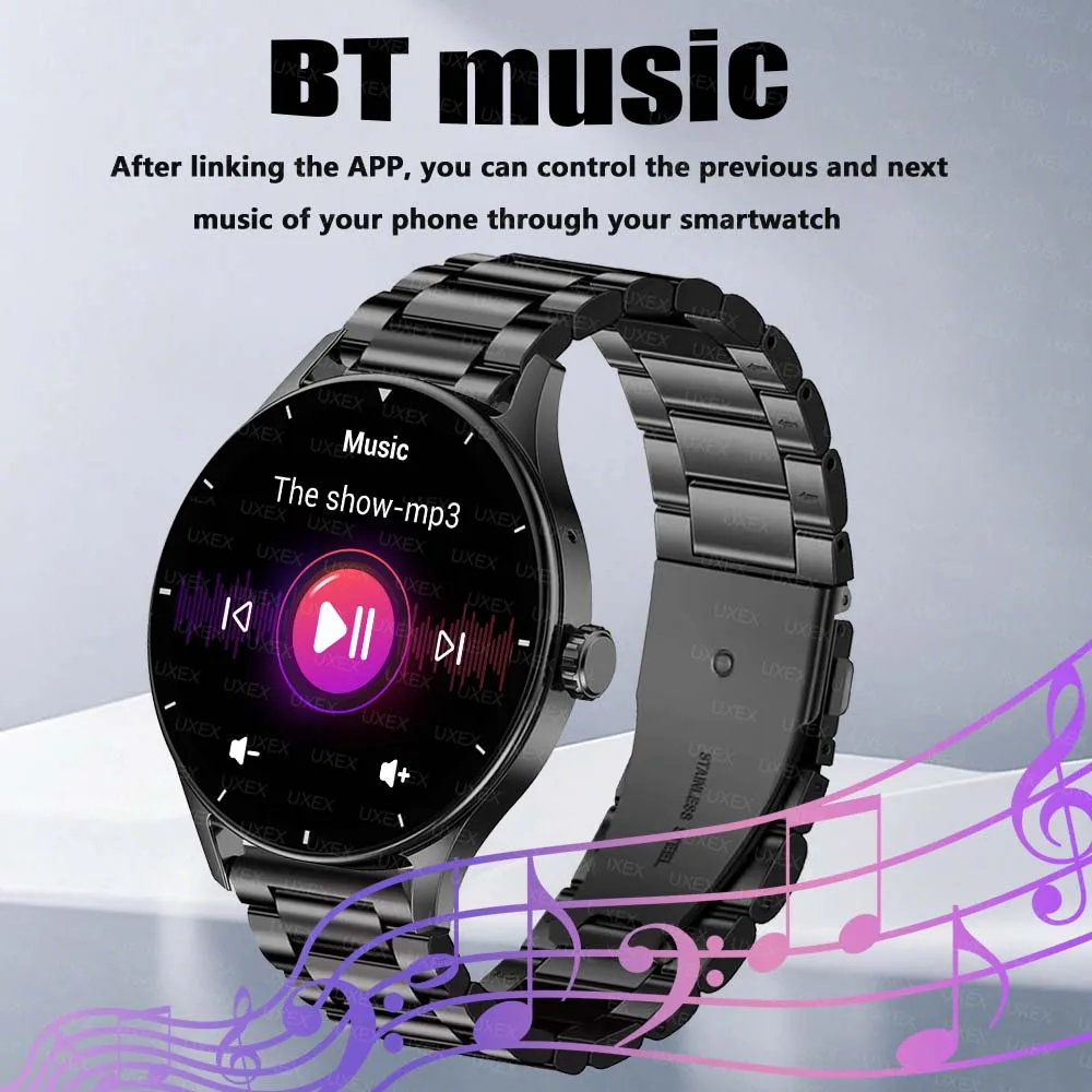 الأصلي ساعة Smartwatch النساء 1.55 بوصة HD بلوتوث دعوة الصحة تتبع شحن لاسلكي الساعات الرجال هدية الكريسماس الأعمال