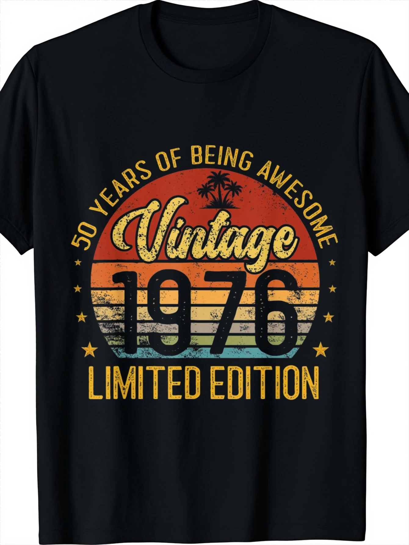 Vintage 50Th Birthday Decorations Men 50Yr 1976 50Th Birthday T-Shirt for Man Clothes Funny T-Shirt for Men Funny Gift