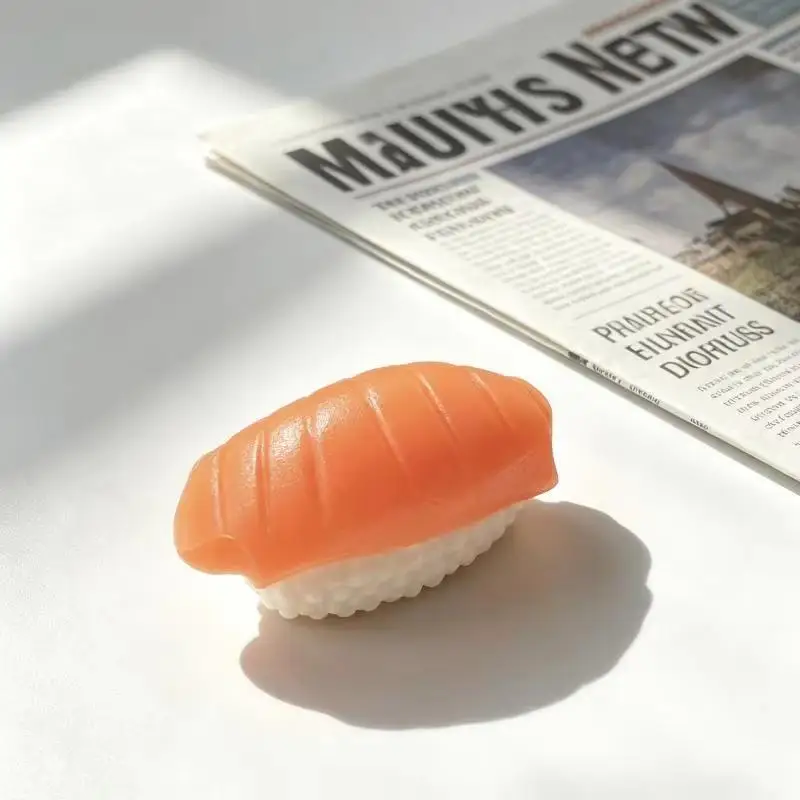 3D-gedruckter Clicker-Sushi-Schlüsselanhänger, Taschenanhänger, Rucksack-Schlüsselring, Anti-Stress-Fidget-Geschenkspielzeug – Detail 3