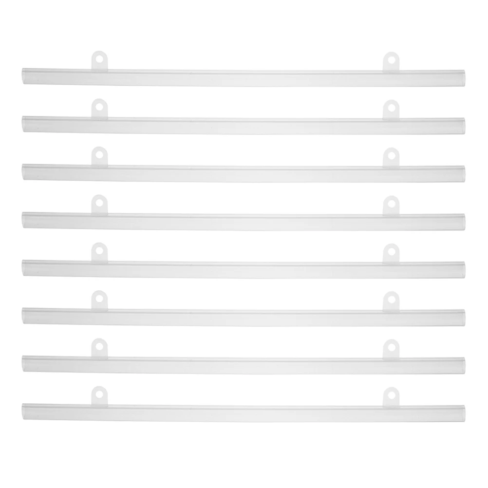 

8 Pcs Suspension Rod Non-removable Poster Hanger Frame Educational Hanging Flags Painting Gripper Rail Transparent Concert
