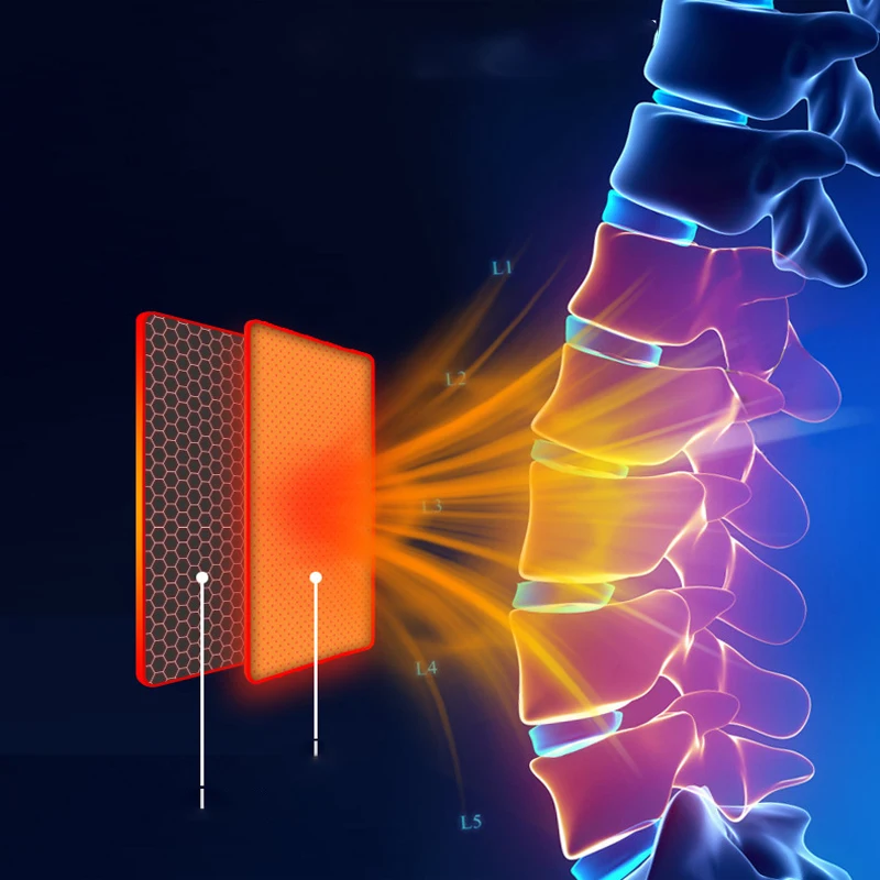 USB Вибрирующая заряжаемая Подогреваемая ремень для массажа для мужчин и женщин из полыни графеновой физиотерапии