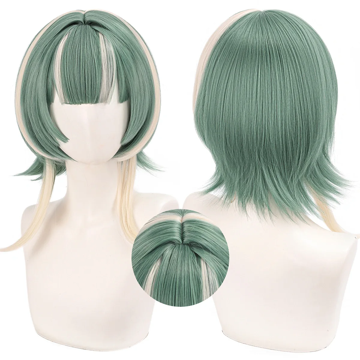 peruca-cosplay-gachiakuta-guita-hebby-fantasia-curta-verde-e-loiro-em-dois-tons-com-franja-resistente-ao-calor-cabelo-sintetico