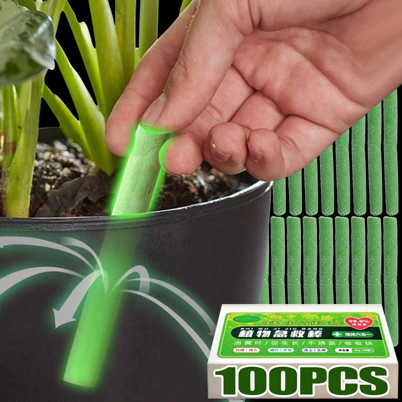 Barras de Fertilizante de Liberación Lenta para Plantas, Barra de Nutrientes Universal para Plantas de Interior en Maceta, Potenciador de Fertilizante, Accesorios de Jardín