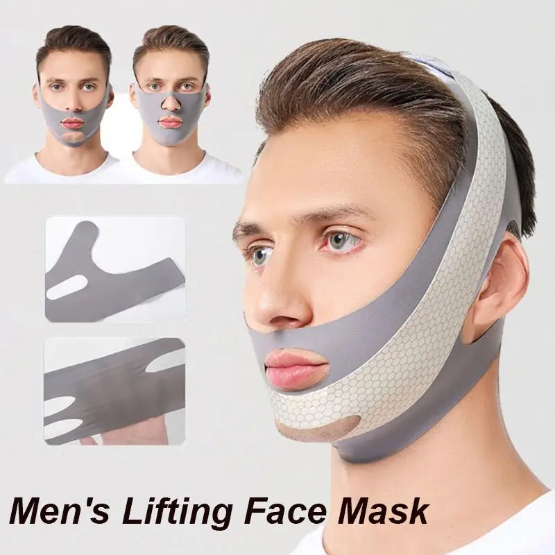 Double Chin Face Mask Facial Thin Face Mask Slimming Bandage Skin Care Belt Shape Lift Reduce Face Thinning Slimmer For Men - view 3