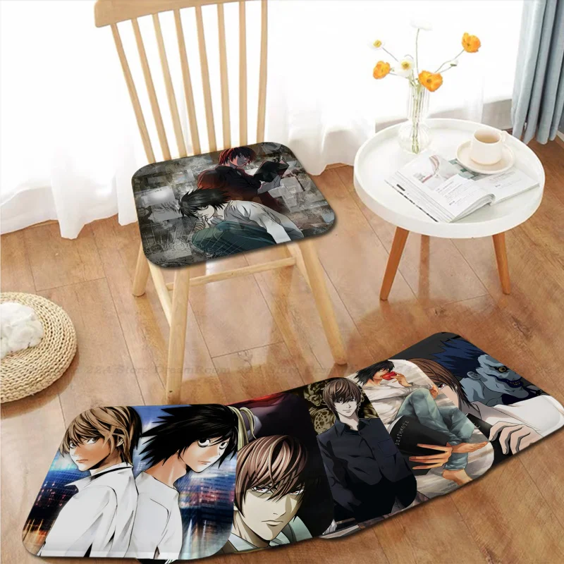 Death Note Yagami Light L Lawliet Cushion Mat Creative Fabric Cushion Non-slip Living Decor Students Stool Tatami Office Mat Pad