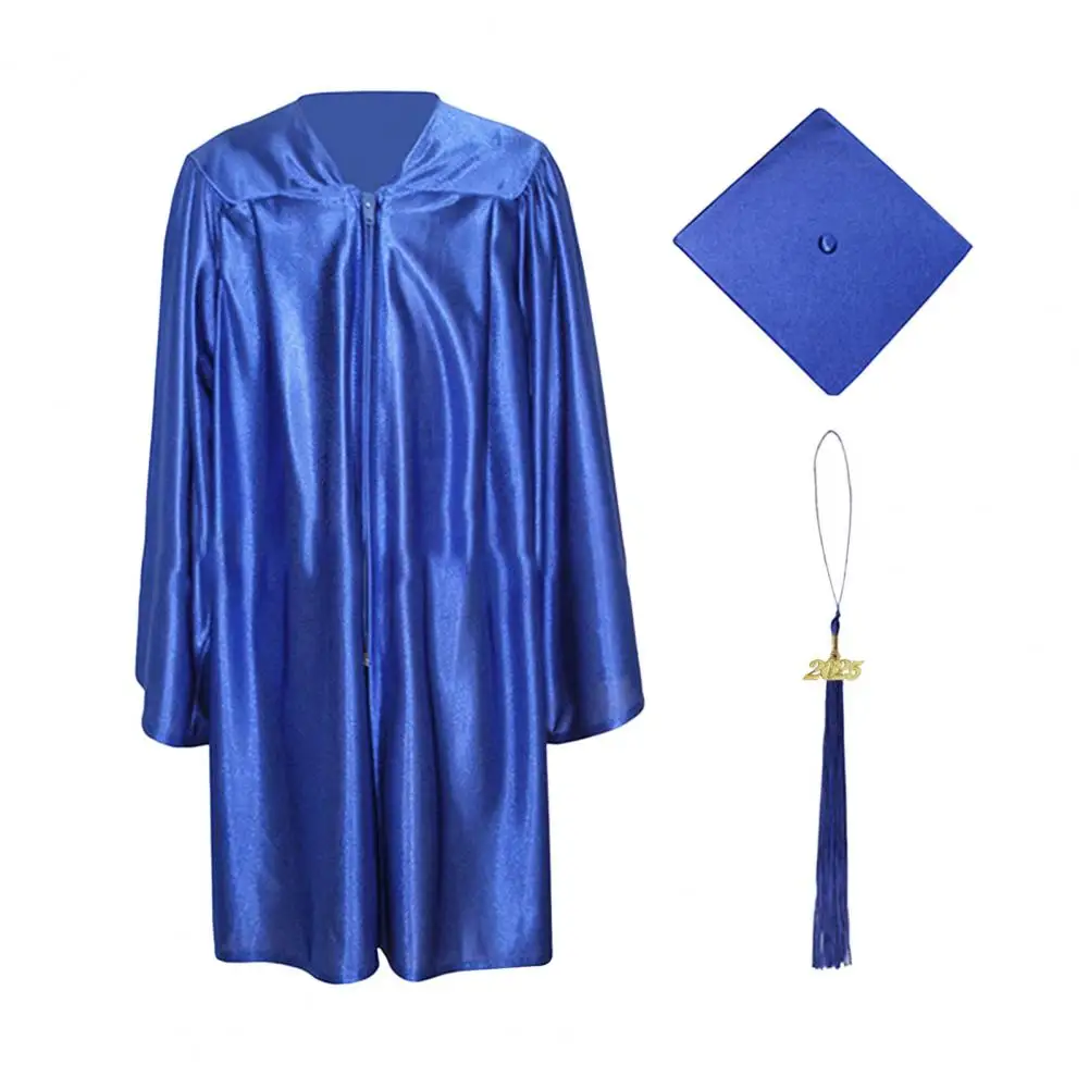 男の子と女の子のためのタッセルキャップ付きの小学校卒業ガウン,ロールプレイング,独身の衣装,子供のための衣装,就学前,2個