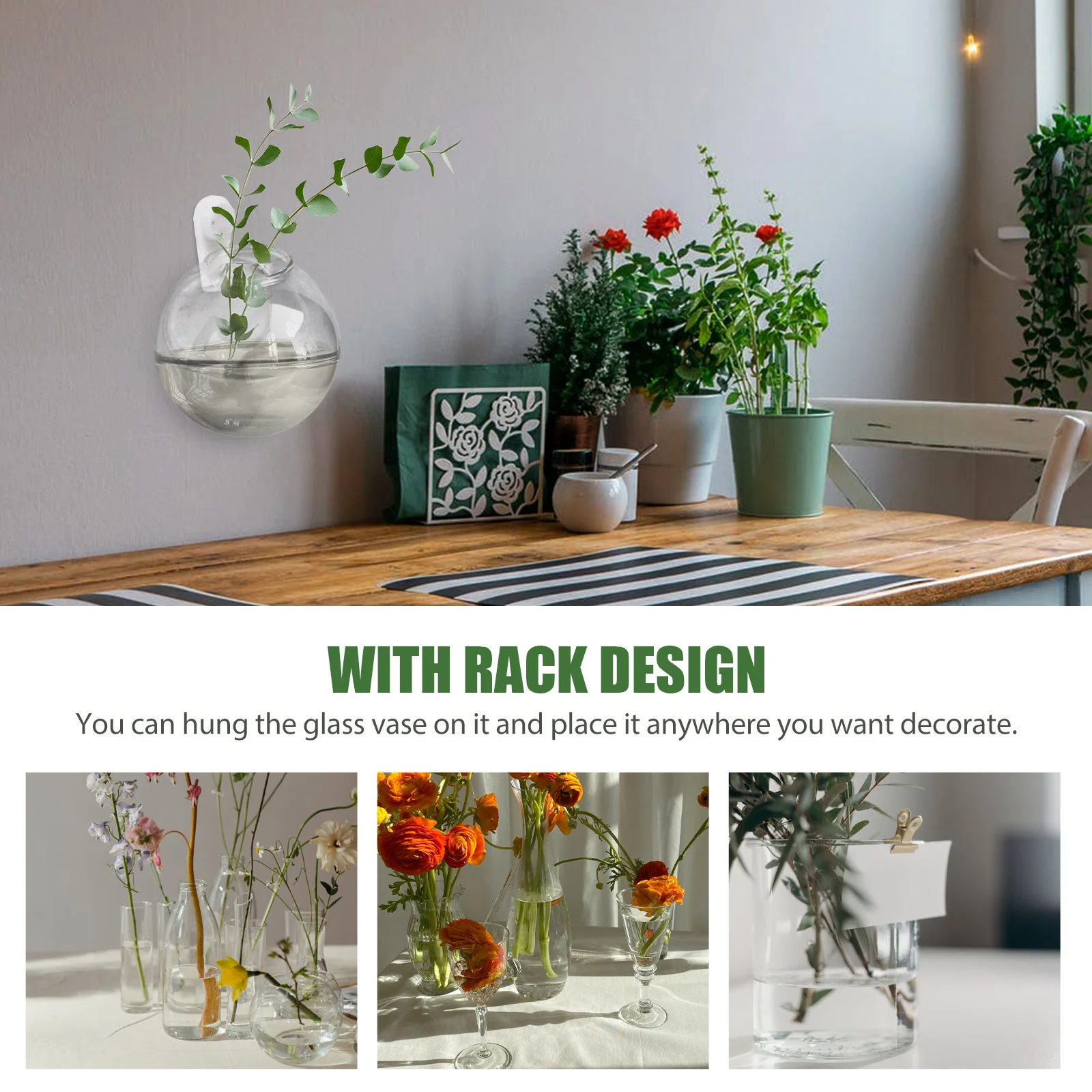 

Hanging Glass Planter DIY Micro Landscape Transparent Bottle Holder Wall Decor Bedroom Living Room Office Hanging Vase