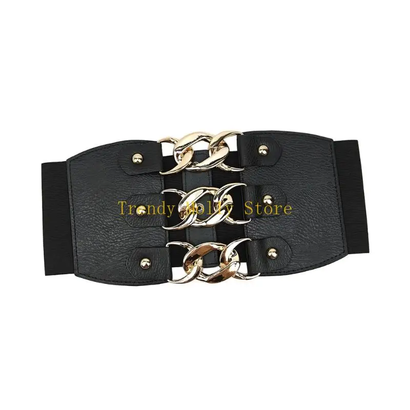 n5kb-stylish-waist-cincher-with-elastic-design-pu-leather-multiuse-corset-for-formal-casual-outfit-easy-matching-waist-decors