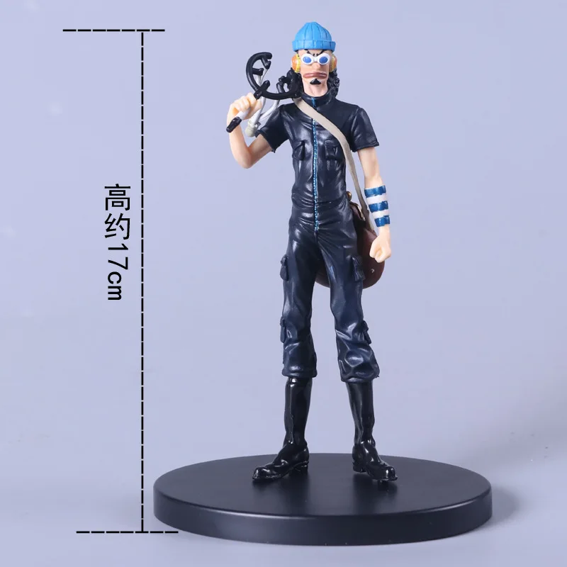 Figura de anime uma peça robin nami usopp chopper burukku vestido preto modelo de brinquedo pvc coleção de presente infantil