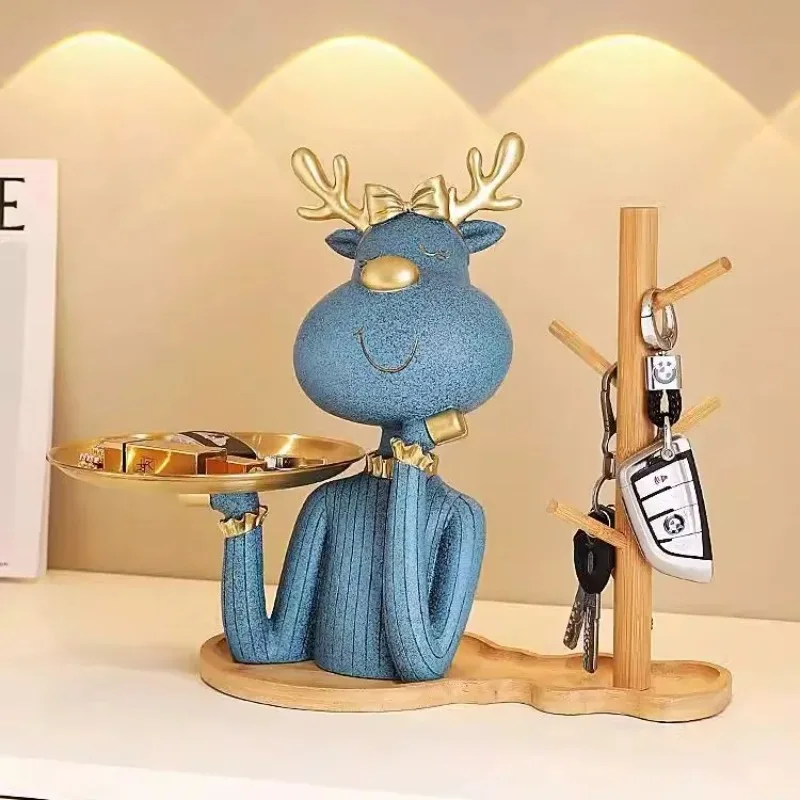 Luxury Entryway Key Storage Rack Shoe Cabinet Tray Living Room Desktop Organizer Ornament Storage Shelf for Home Decor