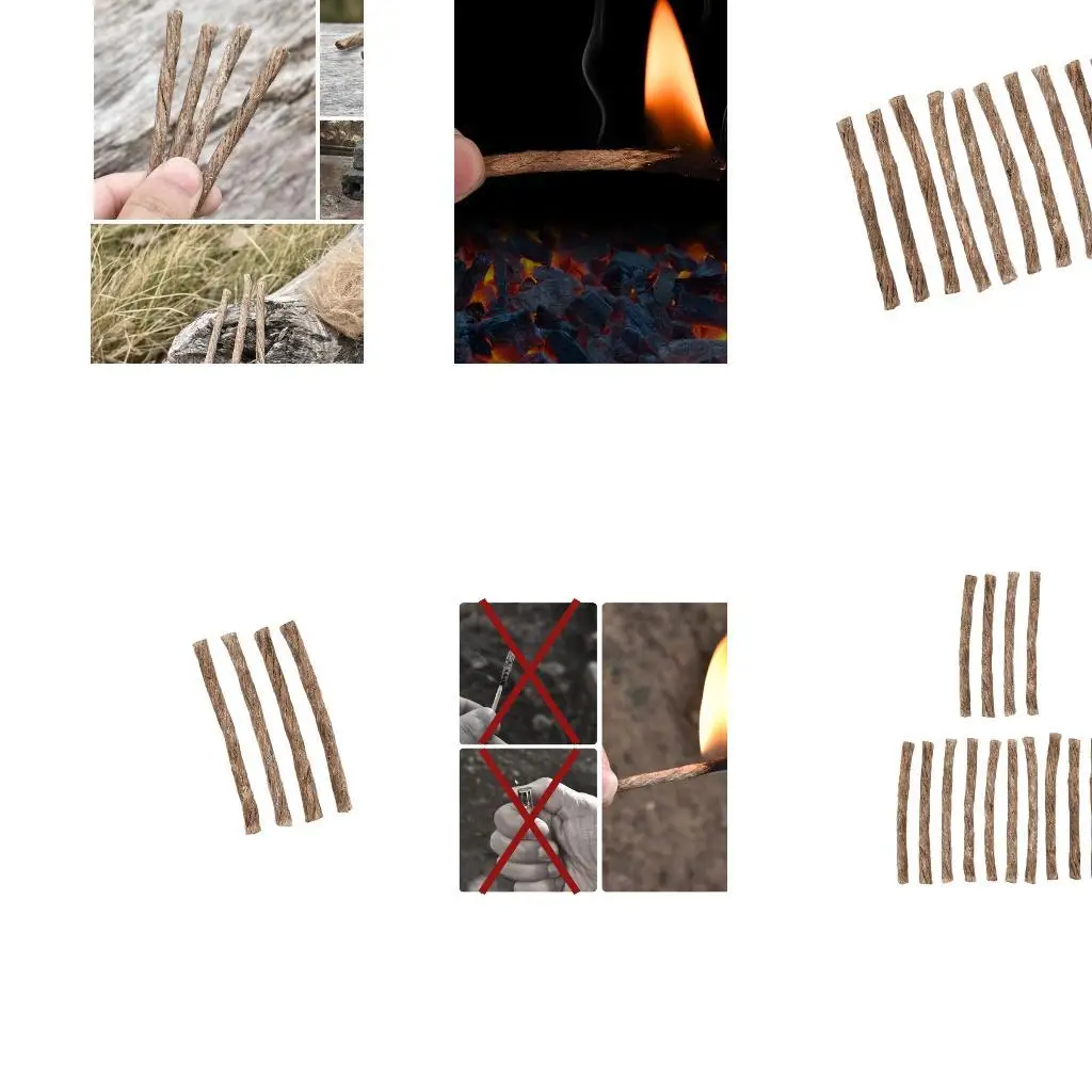 

Y1UC 4/10Pieces Natural Fiber Accelerator Rope Camping Essential for Outdoor