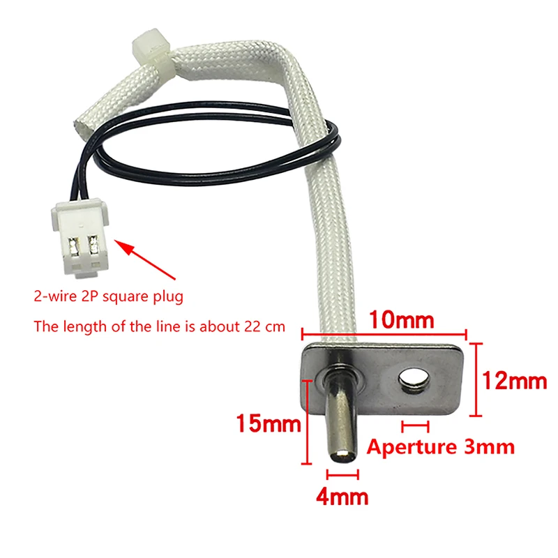 1PC 200K NTC Temperature Sensor Probe Thermostat Air Fryer Replacement Parts.