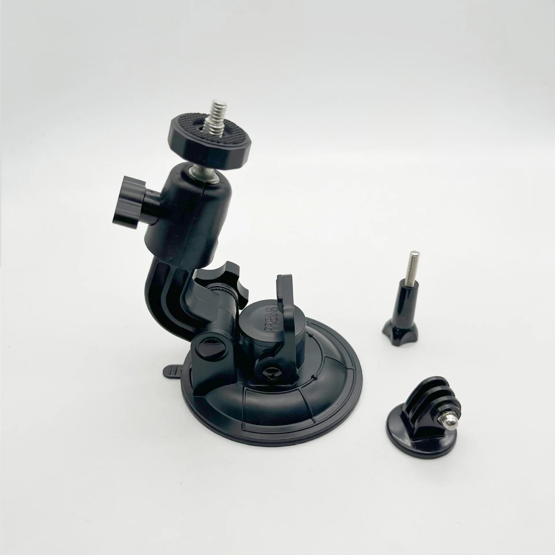 9CM Car Suction Cup Universal Phone Holder Adjustable 1/4 Adapter For GoPro 12 11 10 Insta360 Osmo Action 4 3 Smart phone Camera