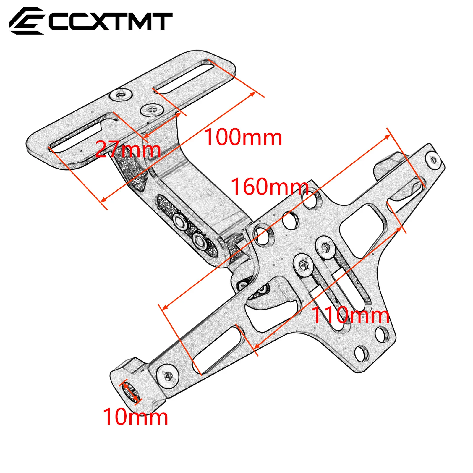For Yamaha FZS600 R1 R3 XJ6 XJR1300 Motorcycle Rear Tail Tidy License Plate Holder Bracket For Honda CB500X CB400 CB1000 MSX 125
