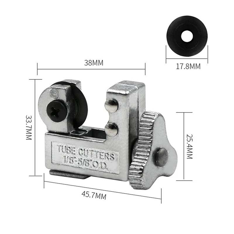 قاطع الأنابيب قاطع المواسير النحاس النحاس الألومنيوم أنابيب الفولاذ المقاوم للصدأ أداة القطع أداة إصلاح التبريد #6