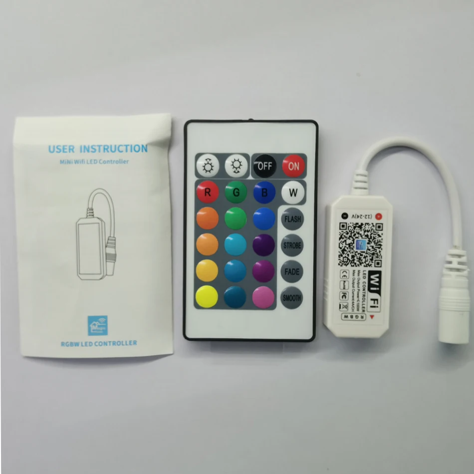 12V 24V LED Strip WiFi RGB LED Controller RGBW 24Key Android iOS App Magic Home Dimmers Control for RGB RGBW LED Light Strip