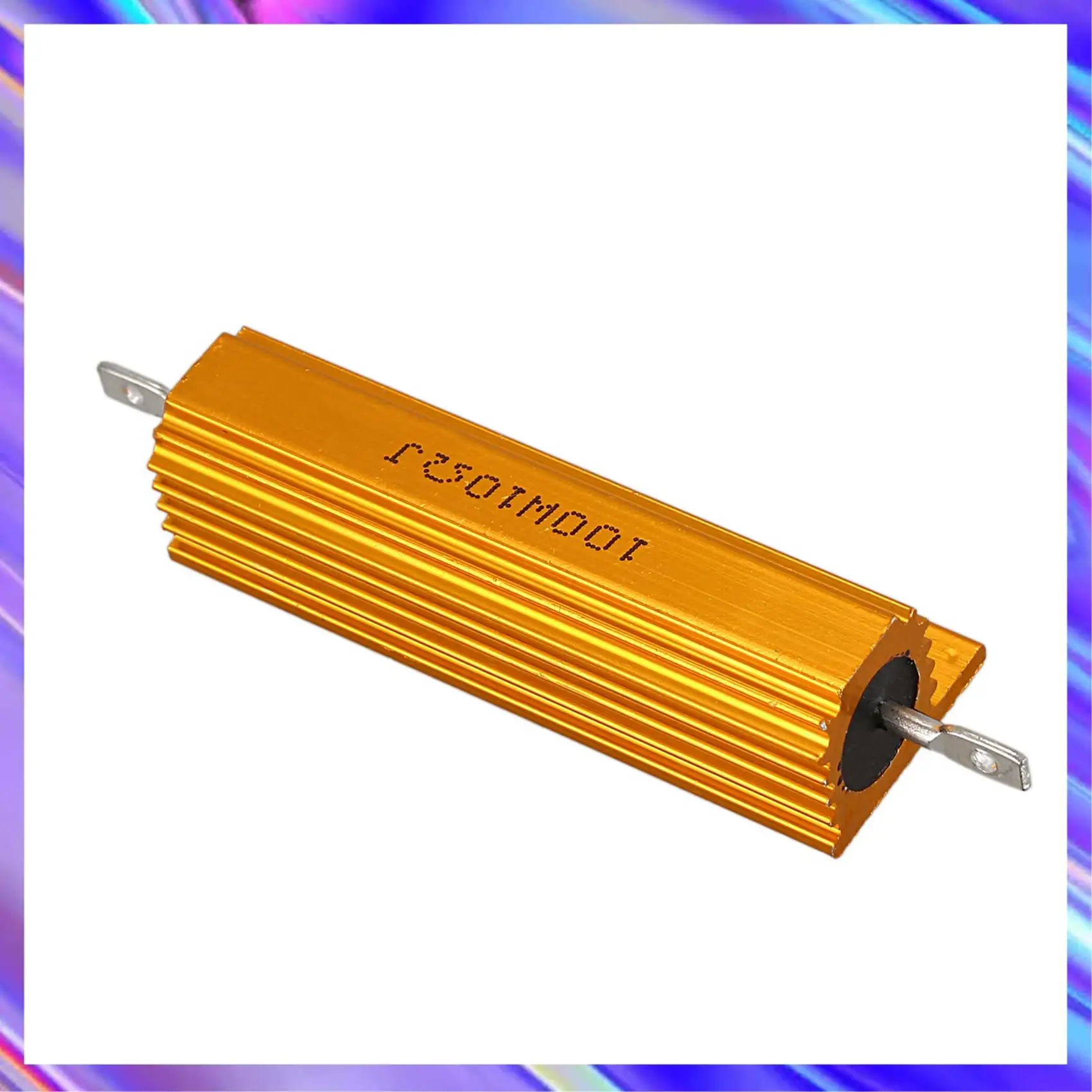 

2X Gold Aluminum Clad Power Resistor Resistance 100W, 10 Ohm 10R