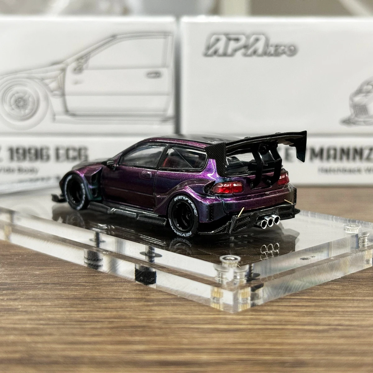 

DCM 1/64 EG6 цвета хамелеона в коллекции 2025 года, подарочная масштабная модель автомобиля