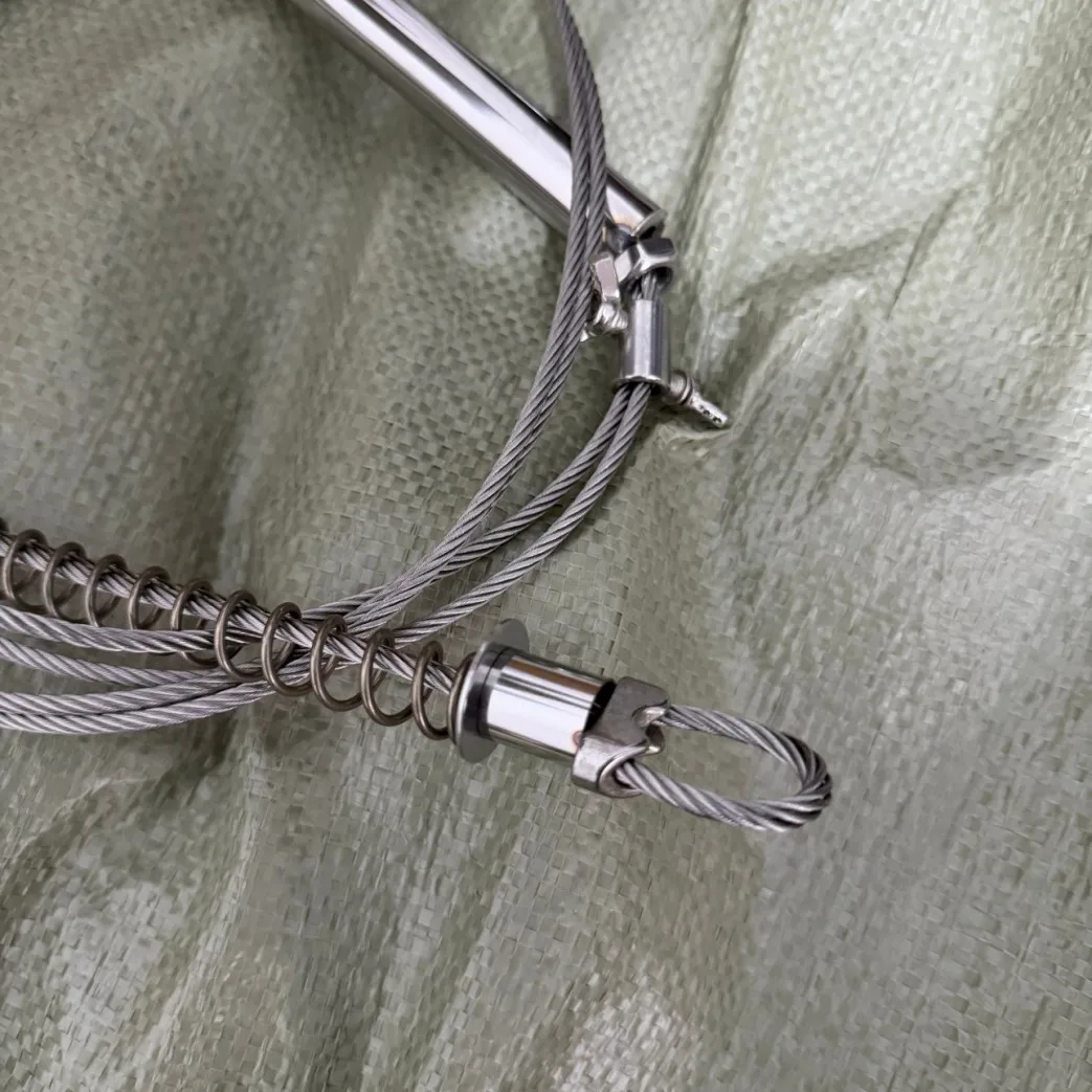 1PC Two Section Double Steel Wire Stronger Spring Replacement With Nuts Wire Rope For the Wild Boar Trap Fox Trap Rabbit Trap view 5
