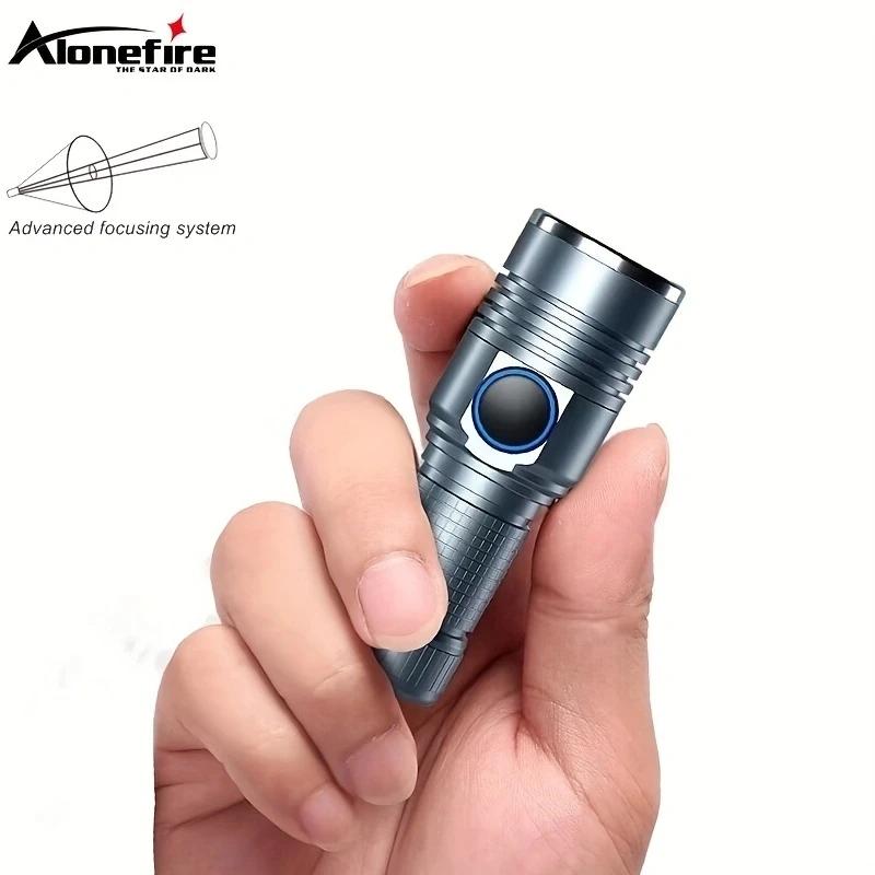 10W Led Zoom Palm Small Mini Flashlight High Bright USB Rechargeable Portable Outdoor Hiking Home Work Pocket llighting light