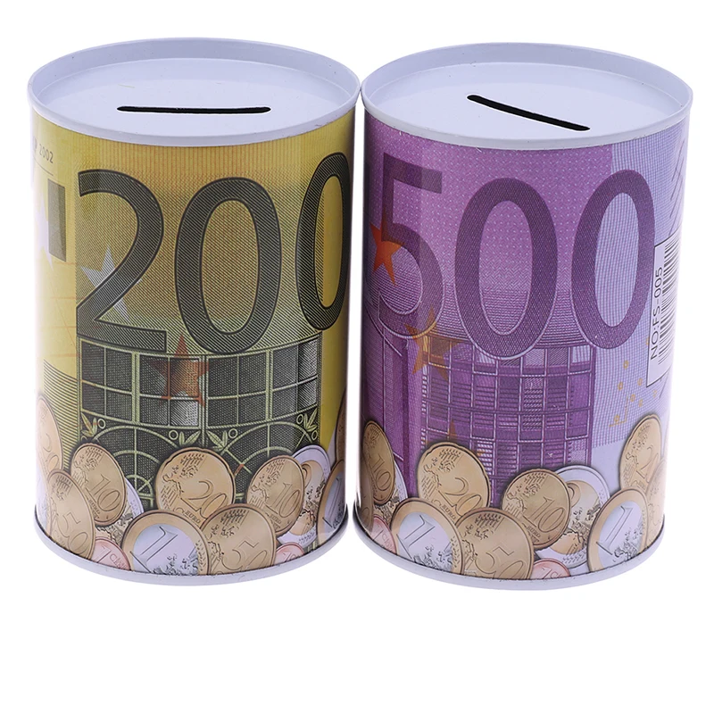 Hucha de monedas euro dólar para ahorro y depósitos en casa_voghion.com