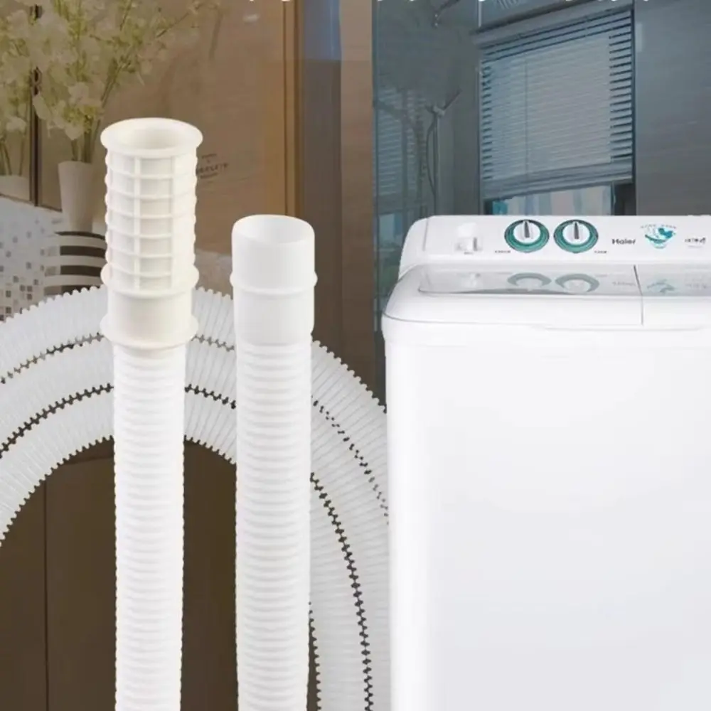 New Plastic Air Conditioner Drain Hose White Thickened Washing Machine Tube 1-5M Draining Hose