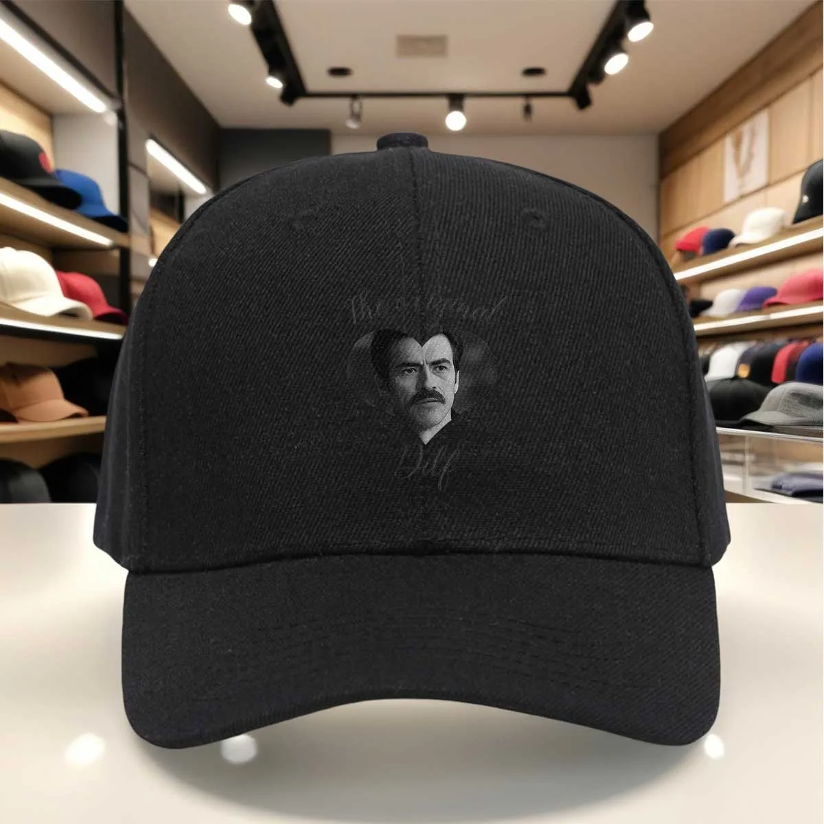 Original Dilf Heart Portrait Baseball Cap for - Vintage Retro Suitable for Earth Day, Teacher Gifts, Events, Graduation, Games -