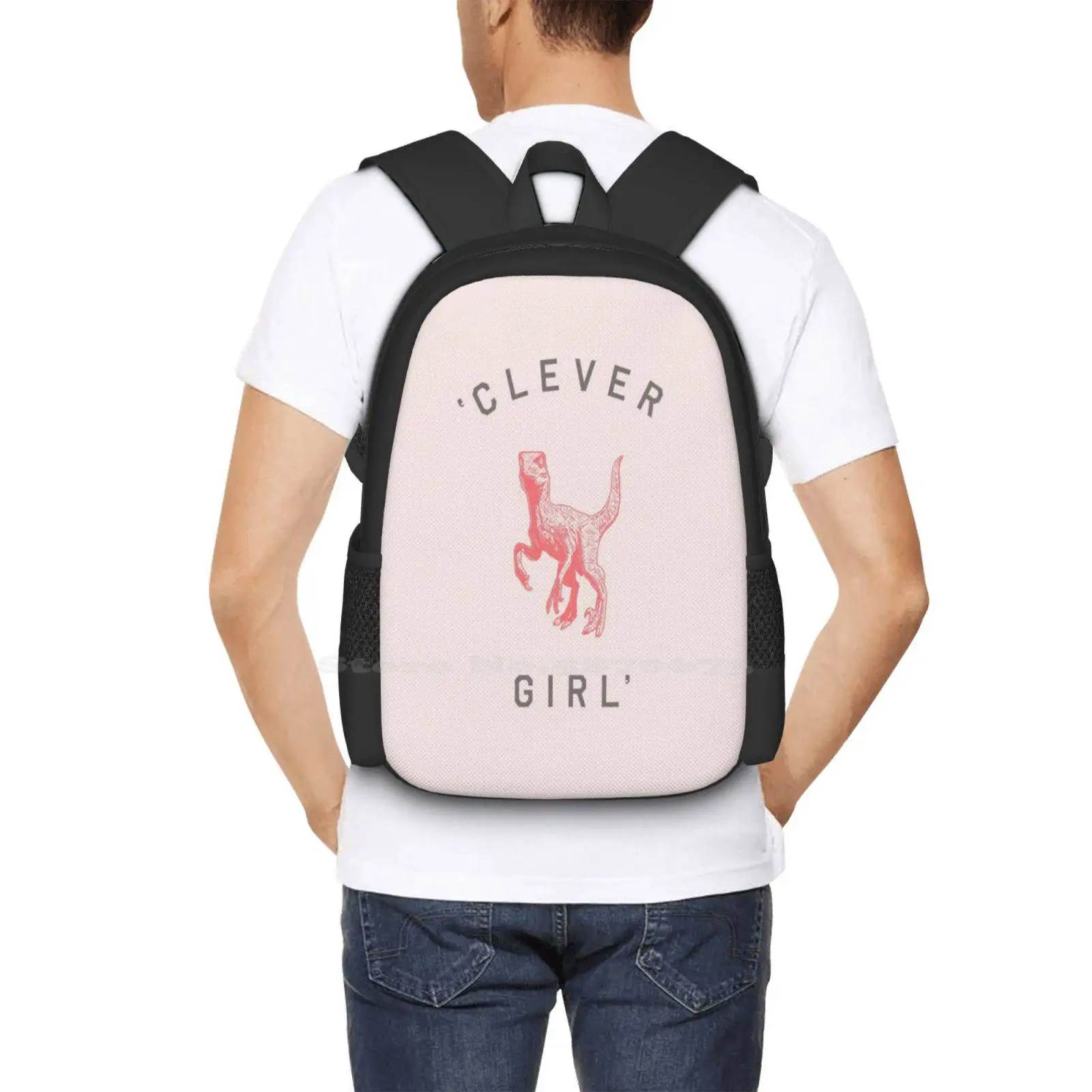 Mochila Clever Girl para estudiante, bolsa de viaje para ordenador portátil, Florent Bodart, Florentbodart, diseño gráfico, dinosaurios, reptiles geniales